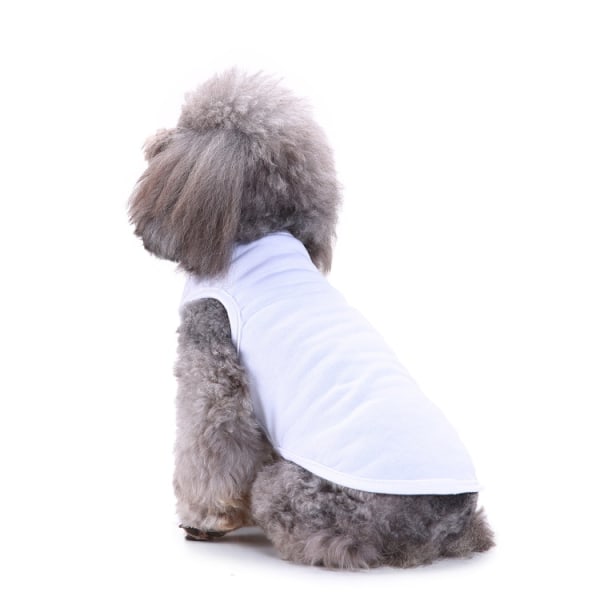 Bomulds 1stk kæledyrsskjorter Minimalistisk hund T-shirt Sød åndbar hvalpesweatshirt Sommer blød vest Modetøj Velegnet til katte og hvalpe