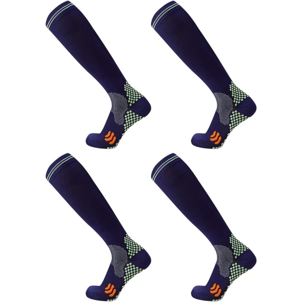 4pcs Compression Socks (20-30 mmHg) for Men and Women - Best Comp