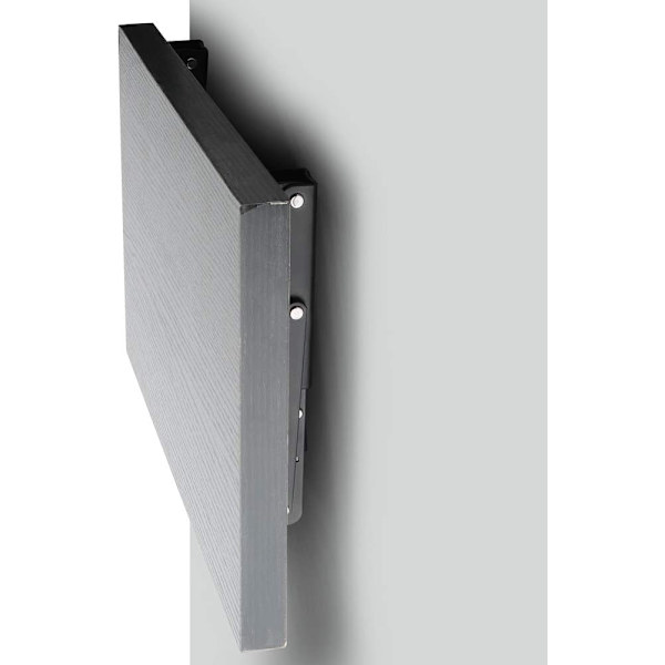 2PCS Fällbar Konsol Matt Svart Rostfritt Stål Fällbar Konsol