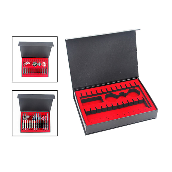Dart Presentask EVA Dartask 12-pack Mjukspets Dartförvaringsask Presentask Passar för Dartstavar Stålspets Darts