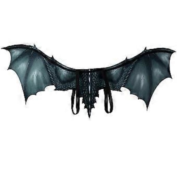 Svarta Halloween Drakvingar Cosplay Performance Rekvisita Dekoration Scen Icke-vävda Vingar Rekvisita för Vuxna