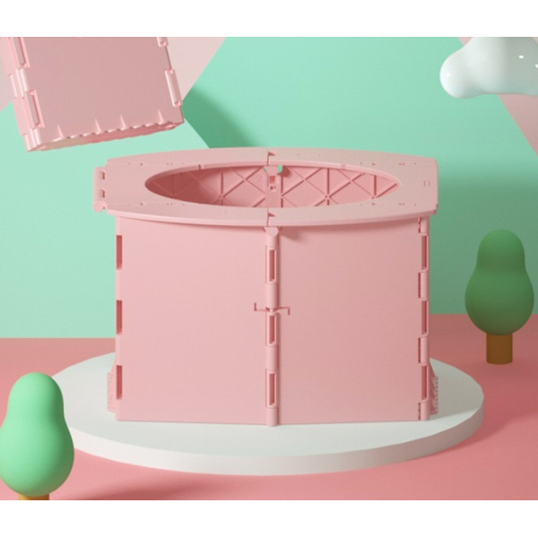 Pink Baby Potte, Sammenklappelig Børnetoilet, Toddler Stol Toilet Po