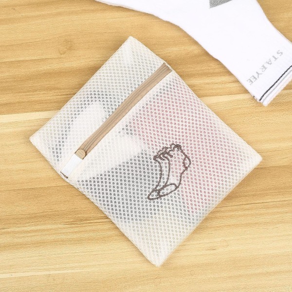 1 stk sokkemønster vaskeripose, vaskemaskin nett, mesh vaskeri