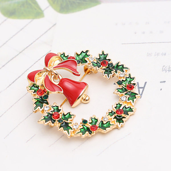Julbrosch - Krona, Strass Mode Corsage, Kläder Ac