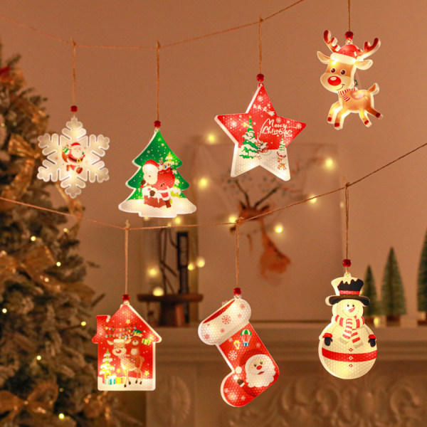 7 pieces of Christmas decorative lights