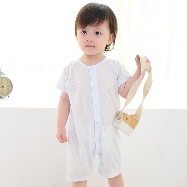 Baby Girls' Snap-Up Rompers, 1 kappale, Pinkki