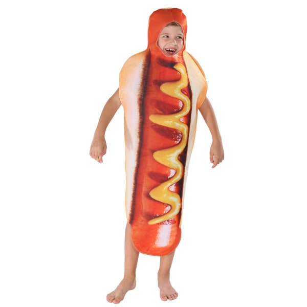 3D farveprint børn hotdog dragt jumpsuit mad scene cosplay