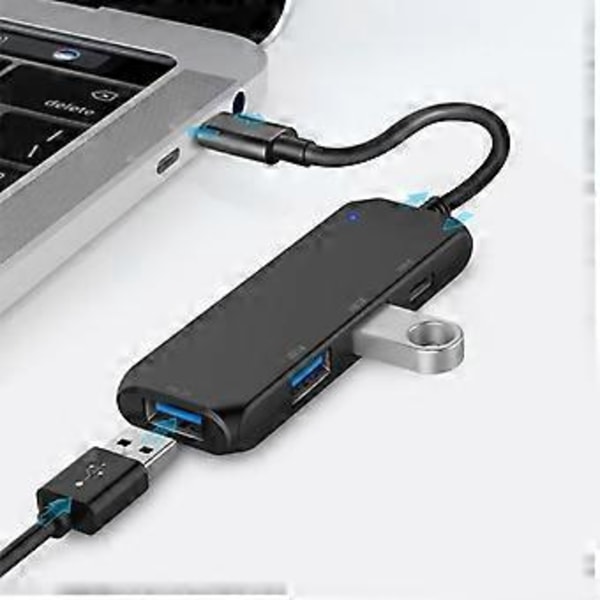 ZHSONG Typ C Hub Splitter Usb-c 2.0 Adapter Hub Multifunktionell Usb Multi Port