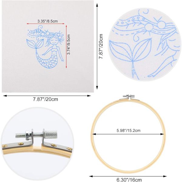Barns broderi startpaket, DIY korsstygnsbroderi start