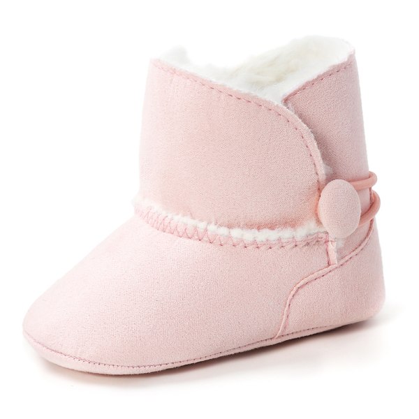 11CM Fôret skinn babystøvler Baby Boots sko polstret varm