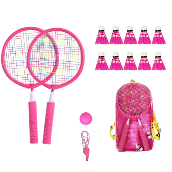 Badmintonset för barn, min Badmintonset med 10 badmintonbollar för barn från 2-12 år