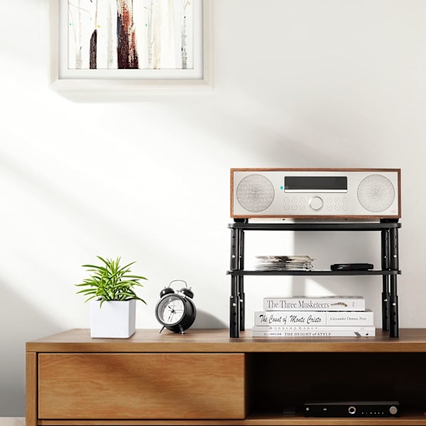 Monitorhöjare i 3 justerbara ergonomiska höjder med ventilationshål
