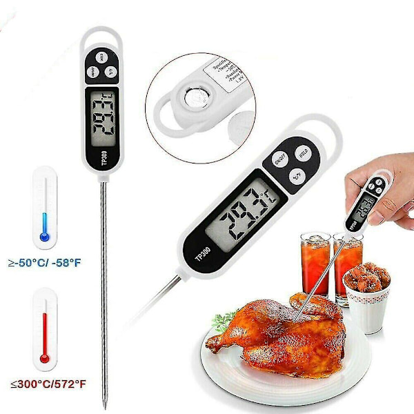 Digital matlagningstermometer för kött, vatten, mjölk, mat, kök, omedelbar avläsning