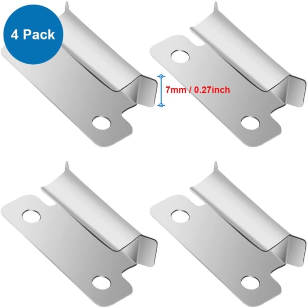 4 pakker klemmer 7mm varmeplade platformsklemme kompatibel med Creality