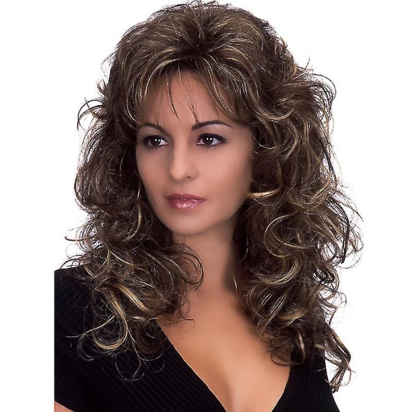 Women's wig high temperature silk oblique bangs chemical fiber he