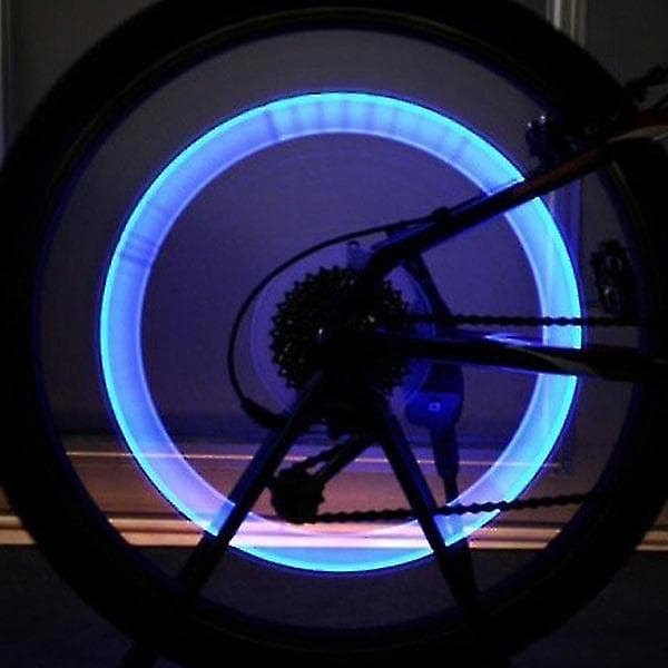 4 stk. cykel LED hjul lys ventil lampe ventilkern lys