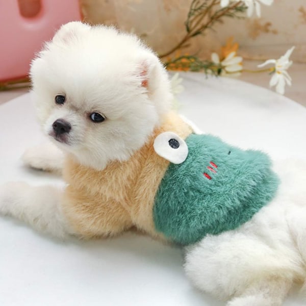 Lille hund blomster sweater frakker hvalp fleece sweater tøj hvalp