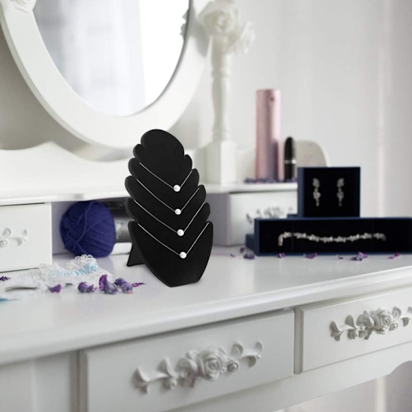 Sammets Halsband Display Stativ 2 st Sammets Halsbandshållare Hjälp W