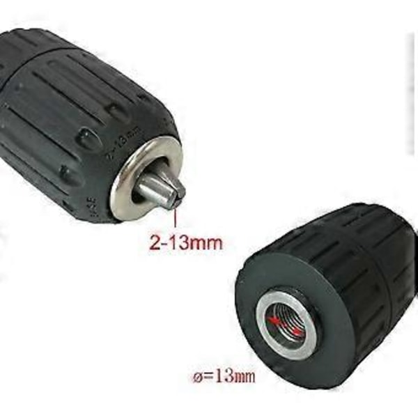 13mm Nøkkelløs Chuck Nøkkelløs Hurtigutløser Adapter SDS Plus Hammer Drill Bor