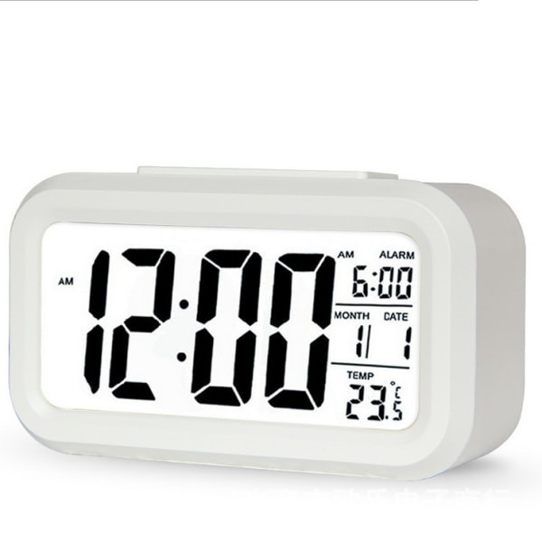 Digital väckarklocka, LED-väckarklocka med temperatur, snooze-funktion