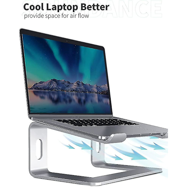 Aluminium bærbar computer stand til skrivebord kompatibel med Mac Macbook Pro Air Apple