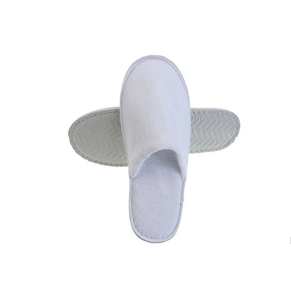 5 Par Engangs Spa Slippers Bløde Lukkede Spa Slippers Til Hotel Hjemmebrug Passer Til De Fleste Mænd Eller Kvinder