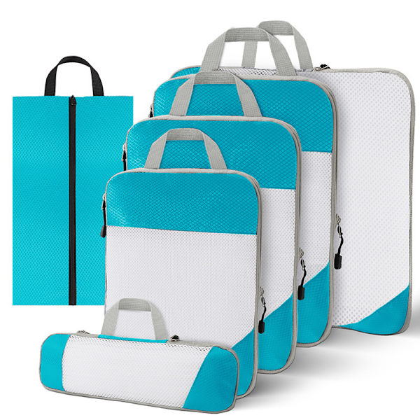 Kompressionsförpackningskuber 6PCS Resväska Förpackningsorganisatörer