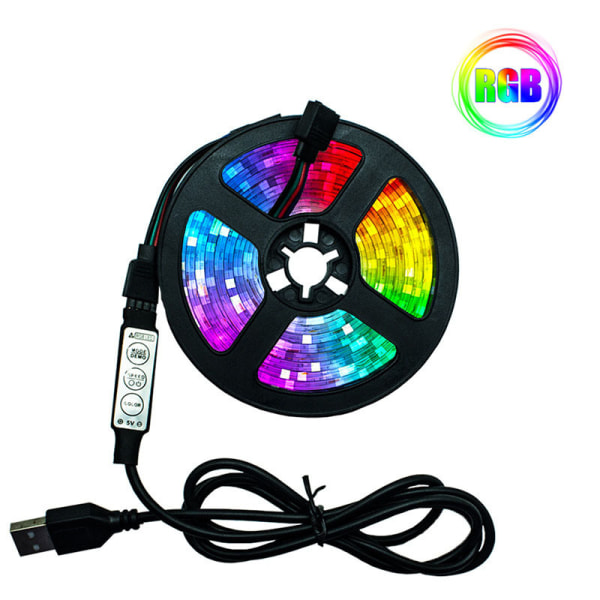 2m LED-list för TV / Ljusslinga / LED-remsa - RGB flerfärgad