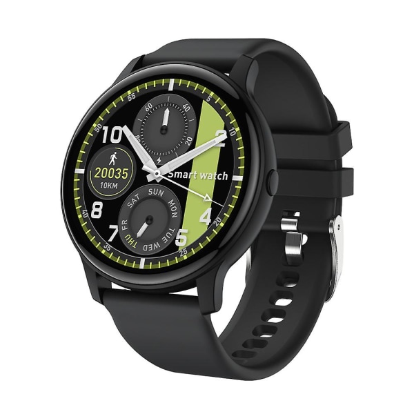 S32 Smart Watch Ny rund skärm Hälsosam puls Sömnövervakning Ip68 Vattentät Bluetooth Svart