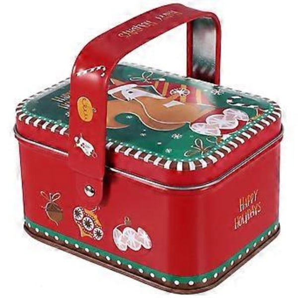 Julekagedåse Cookiebeholder Chokolade Te Snacks Godbid Lille Gaveæske (Som Vist 2) As Shown 2