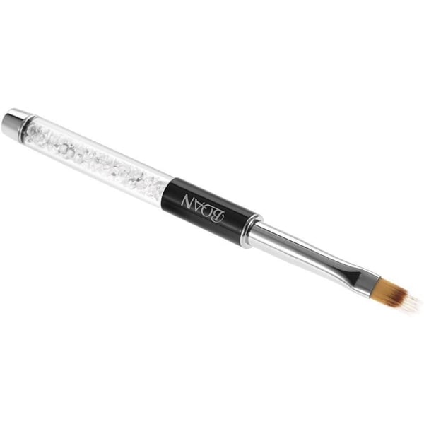 1 ST Nail Shadow Brush Nail Art Pen målarpensel Lack UV Gel Gradient Färg Kristall Rhinestone Akryl Naglar Ritpenna