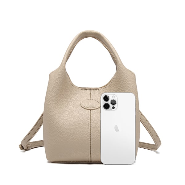 Myk skinn ny håndveske, nisjeveske, en skulder crossbody kvinner