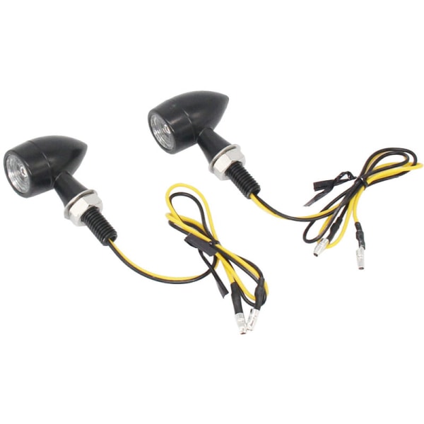 4 stk. par af Mini LED Motorcykel Retro Blinklys Metal Blinke