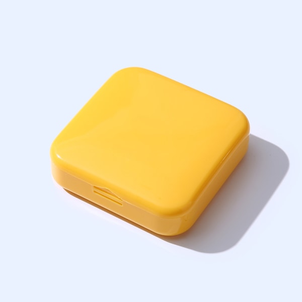 4 delar Pill Box Bärbar Pill Box Mini plast Pill Box Pill Förvaringsbox Används för att lagra vitaminer Mediciner etc. Blå Gul Orange Grön