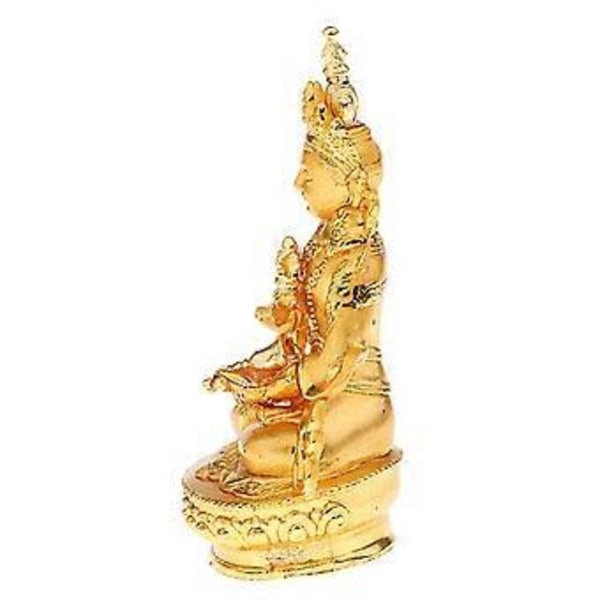 7,5 cm Hög Liten Meditations Lotus Buddha Staty Buddhistisk Figurin Välsignelse()