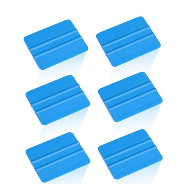 Blå håndapplikator squeegee vindusfarge, 4PCS bilvinylfolie