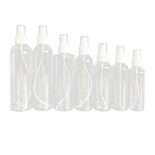 3 st sprayflaskor 150 ml klar tom fin dimma Plast mini reseflaska set små påfyllningsbara behållare