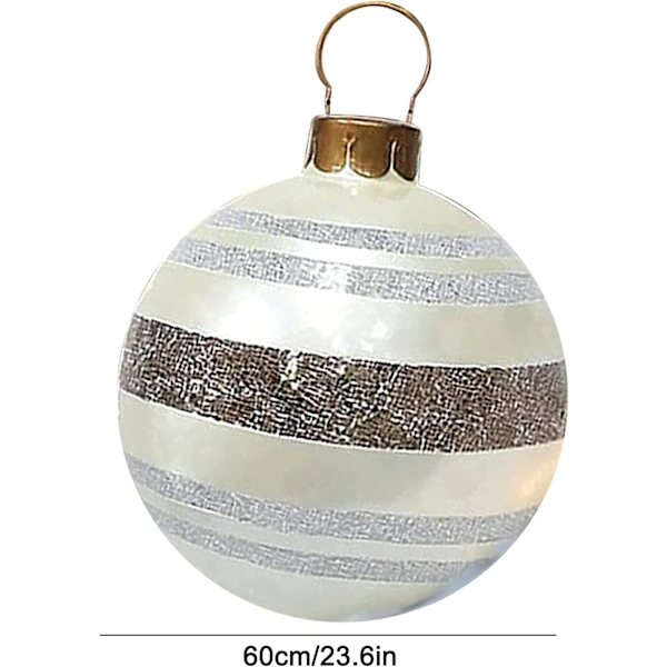 Julgransboll Uppblåsbar Dekoration 60cm Jätte Stor Julgransboll Utomhus