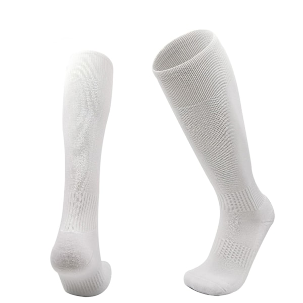 2 stk. Fodboldstrømper til børn, åndbare sportstilbehør, One Size White