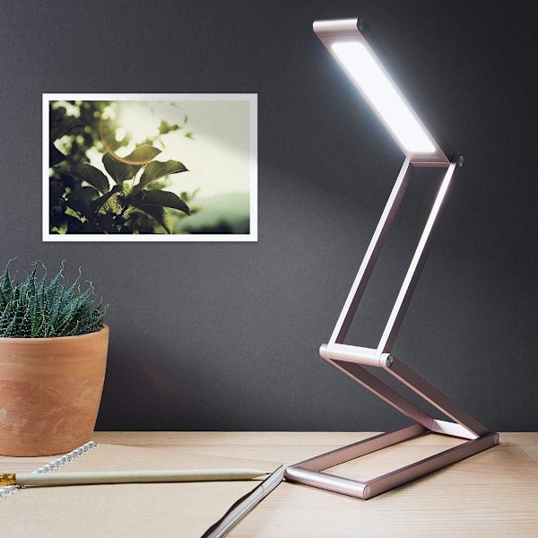 Ladattava LED-taittopöytävalaisin - Kannettava himmennettävä alumiininen D
