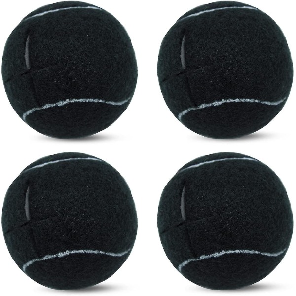 4 st förskurna tennisbollar för möbelben och golvskydd, kraftiga långvariga glidbeläggningar av filtdyna