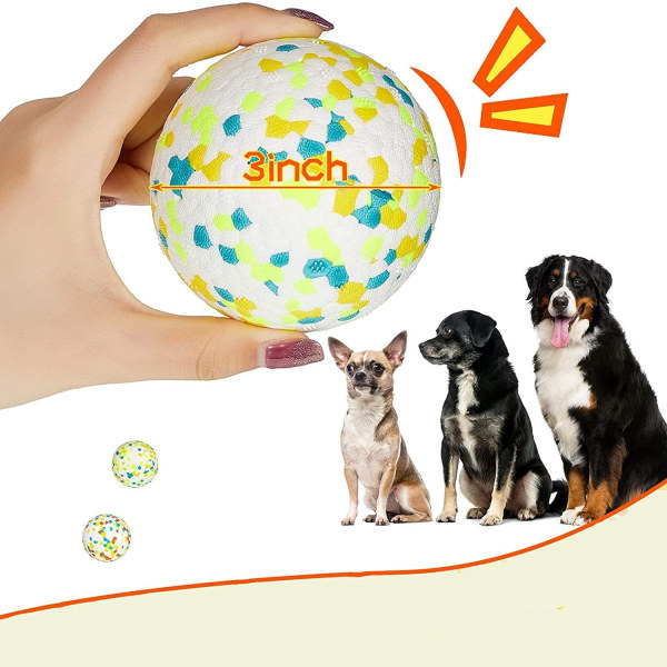 Hundboll, gummihundboll, oförstörbar hundboll, hårdtugggummi