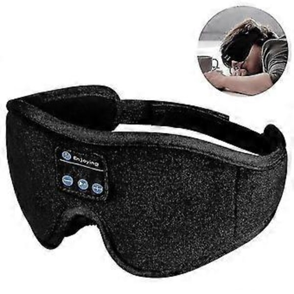 Bluetooth langattomat unikuulokkeet 3D-musiikki silmämaskilla, säädettävä He-unimaski
