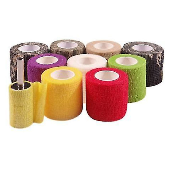 6 ruller tatovering grebstape elastisk tatovering greb cover tilfældig farve