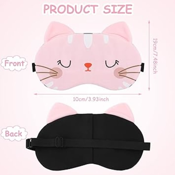 3 Pieces Kids Soft Sleep Sleep Mask with Adjustable Straps Cartoo