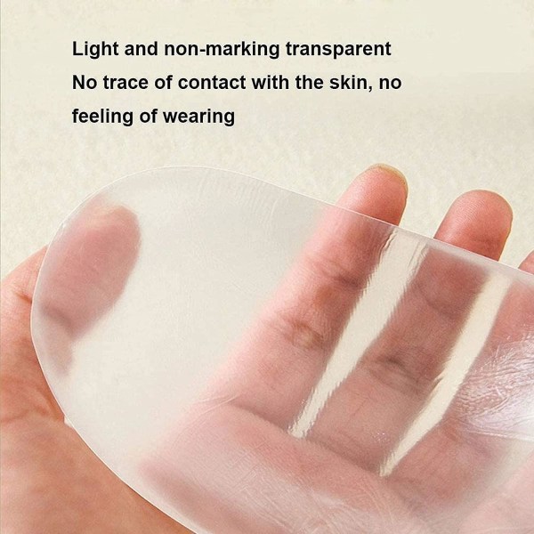 Axelvaddar för damkläder Naturligt anti-halklim Klibbigt Återanvändbart axelstöd Silikagel Transparent