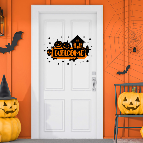 Halloween vægklistermærke, 25 x 40 cm, 1 stk.