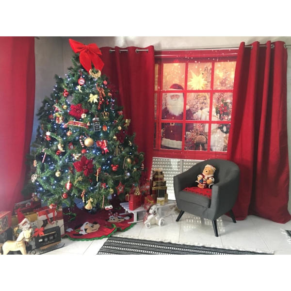 7X5FT Joulu Santa Valokuvaus Tausta Kaupan Ikkunan Koristelu