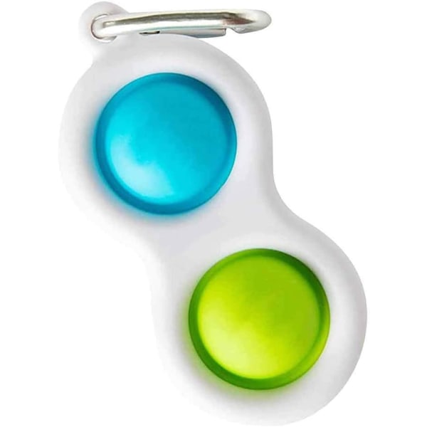 Simple Dimple Toy, Nyckelring Anti-Stress Toy, Mini Portable Decomp