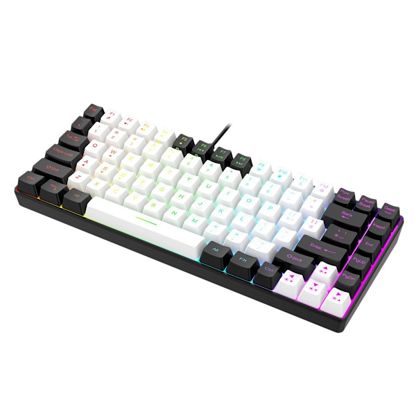 RGB Mini Portable 80% Mekaninen Näppäimistö PC-näppäimistö (ei ajuria